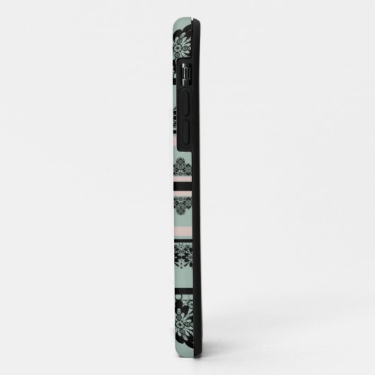 Zwarte kant, openwerk Case-Mate iPhone case (Achterkant/links)