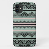 Zwarte kant, openwerk Case-Mate iPhone case (Achterkant)
