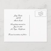 Zwarte kant Opslaan Datum Briefkaart (Achterkant)