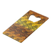 Zwarte kant over Golden Waves Creditkaart Flessenopener (Achterkant Gekanteld)