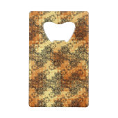 Zwarte kant over Shimmering Gold Creditkaart Flessenopener (Achterkant)