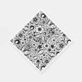 Zwarte kant servet (Hoek)