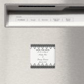 Zwarte kant sparen de Datum Magnet (Insitu (Vaatwasser))