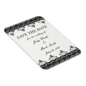 Zwarte kant sparen de Datum Magnet Magneet (Rechterzijde)