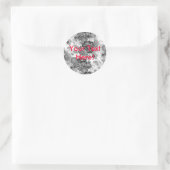 Zwarte Kant  Sticker (Tas)