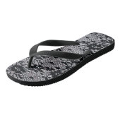 Zwarte Kant Teenslippers (Schuin)