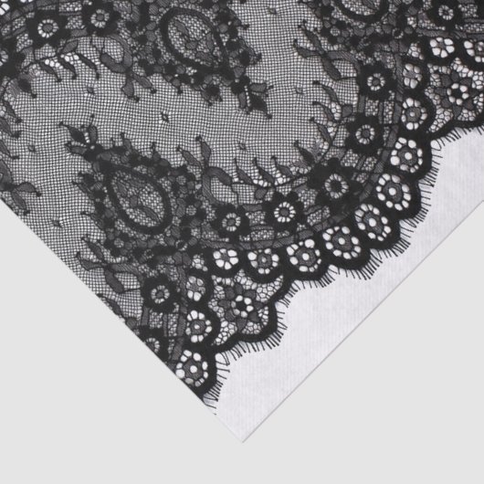  zwarte kant tissuepapier (Detail)