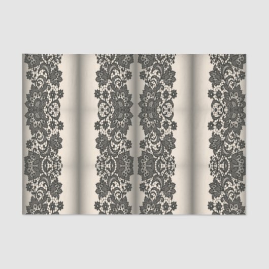 zwarte kant tissuepapier (Voorkant)