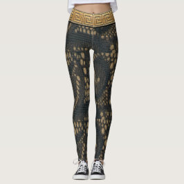 Zwarte Kant van Elegantie Leggings