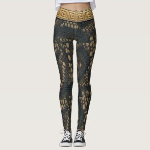 Zwarte Kant van Elegantie Leggings