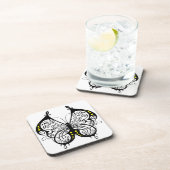 Zwarte kant Vlinders 5 Bier Onderzetter (Rechterzijde)