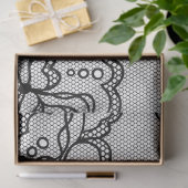 Zwarte Kanten Decoupage Tissuepapier uit het verle (Geschenk)