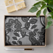 Zwarte Kanten Decoupage Tissuepapier uit het verle (Geschenk)