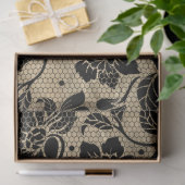 Zwarte Kanten Decoupage Tissuepapier uit het verle (Geschenk)