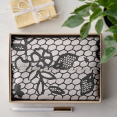Zwarte Kanten Decoupage Tissuepapier uit het verle (Geschenk)