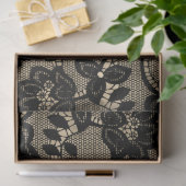 Zwarte Kanten Decoupage Tissuepapier uit het verle (Geschenk)