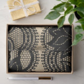 Zwarte Kanten Decoupage Tissuepapier Vintage (Geschenk)