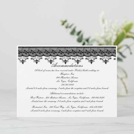 Zwarte Kanten Enclosure Kaarten (Staand voorkant)