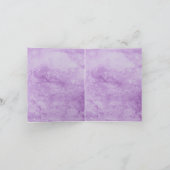 Zwarte Kanten Paarse Gotische Trouw Trouwkaart Feestdagen Kaart (Binnen)