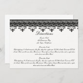 Zwarte Kanten Richtingskaarten Kaart (Voorkant / Achterkant)