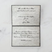 Zwarte Kanten Trouwuitnodiging (Binnen)