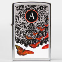 ZWARTE KANTISCHE LACE PATROON CUSTOM Zippo Lighter