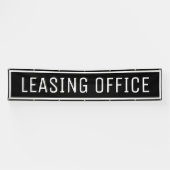 Zwarte Kantoor voor leasingdoeleinden Spandoek (Horizontaal)