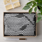 Zwarte kantwerk decoupage tissuepapier uit het ver (Geschenk)