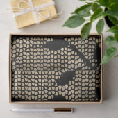Zwarte kantwerk decoupage tissuepapier uit het ver (Geschenk)