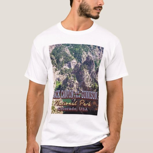 ZWARTE KANYON VAN HET NATIONALE PARK GUNNISON T-SHIRT (Voorkant)