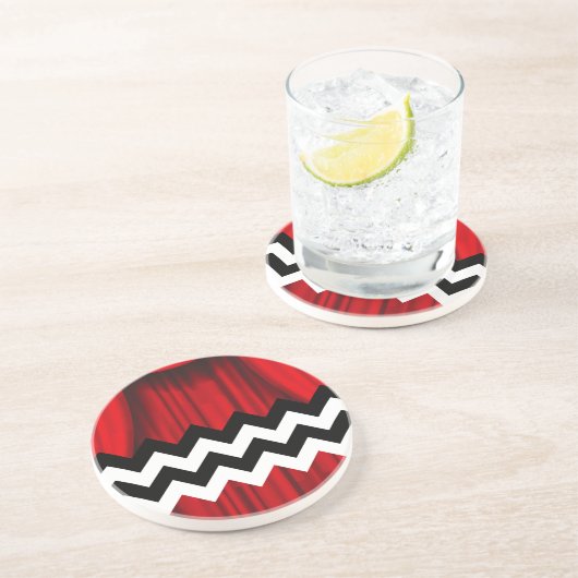 zwarte kapper zandsteen onderzetter (Zijkant)