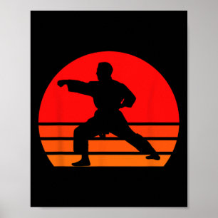 Zwarte Karate Shirt1 Poster