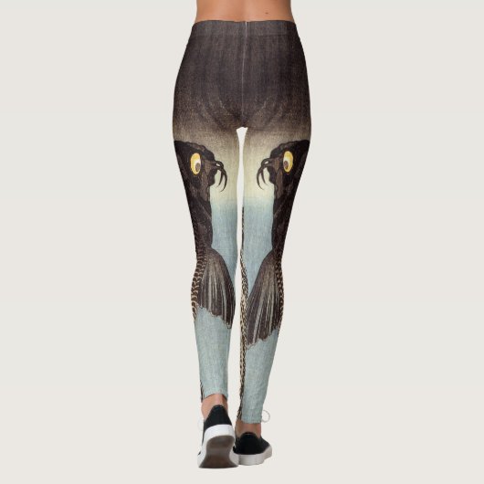 Zwarte karper leggings (Achterkant)