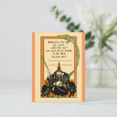  zwarte karretjes en kippen briefkaart (Staand voorkant)