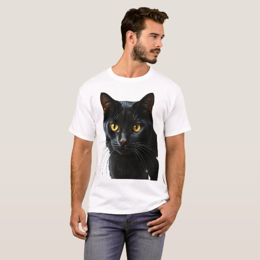 Zwarte Kat 2 T-shirt (Voorkant volledig)