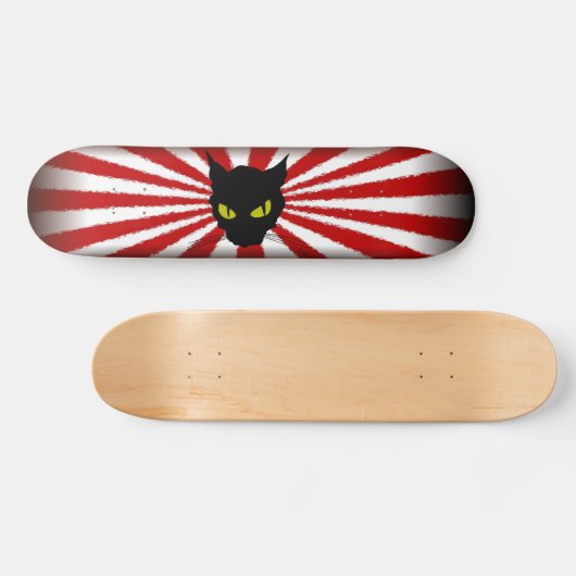 zwarte kat 4 skateboard (Horizontaal)