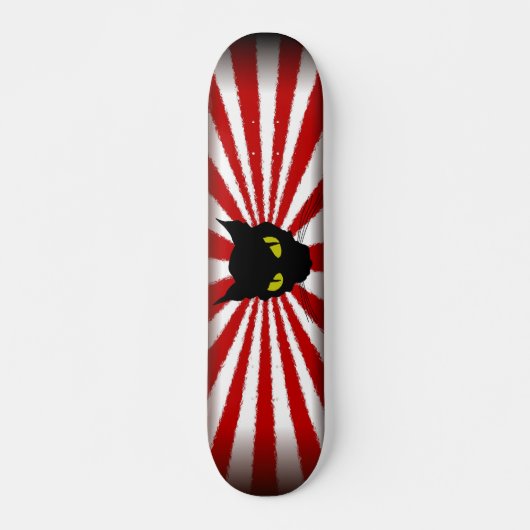 zwarte kat 4 skateboard (Voorkant)