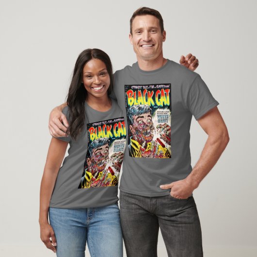 Zwarte kat #50 T-shirt (Unisex)