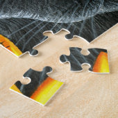 Zwarte Kat 510 lieveheersbeestje gele bloem Legpuzzel (Zijkant)