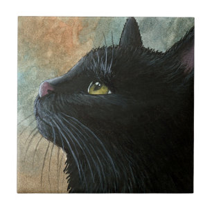 Zwarte kat 545 tegeltje