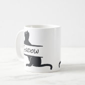 Zwarte Kat Aangepast Koffiemok (Voorkant links)