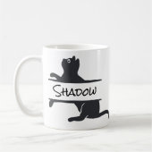 Zwarte Kat Aangepast Koffiemok (Links)