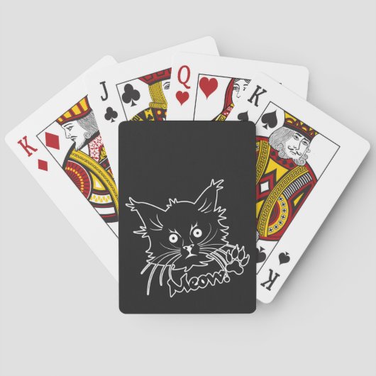 Zwarte Kat, aangepaste speelkaarten (Achterkant)