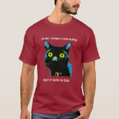 Zwarte Kat Aliens! T-shirt (Voorkant)