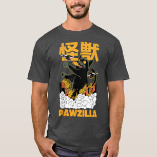 Zwarte Kat Anime Manga Japanse Strip Fan Fun Cat T-shirt