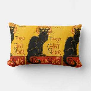 zwarte kat Art Nouveau Chat Noir Steinlen Kussen