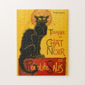 zwarte kat Art Nouveau Chat Noir Steinlen Legpuzzel (Verticaal)