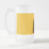 zwarte kat Art Nouveau Chat Noir Steinlen Matglas Bierpul (Links)