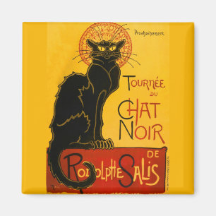 zwarte kat Art Nouveau Paris Magneet