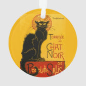  zwarte kat Art Nouveau Paris Ornament (achterkant)